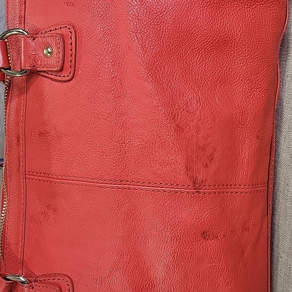 DKNY Red/Orange Leather Handbag - Picture 6 of 16